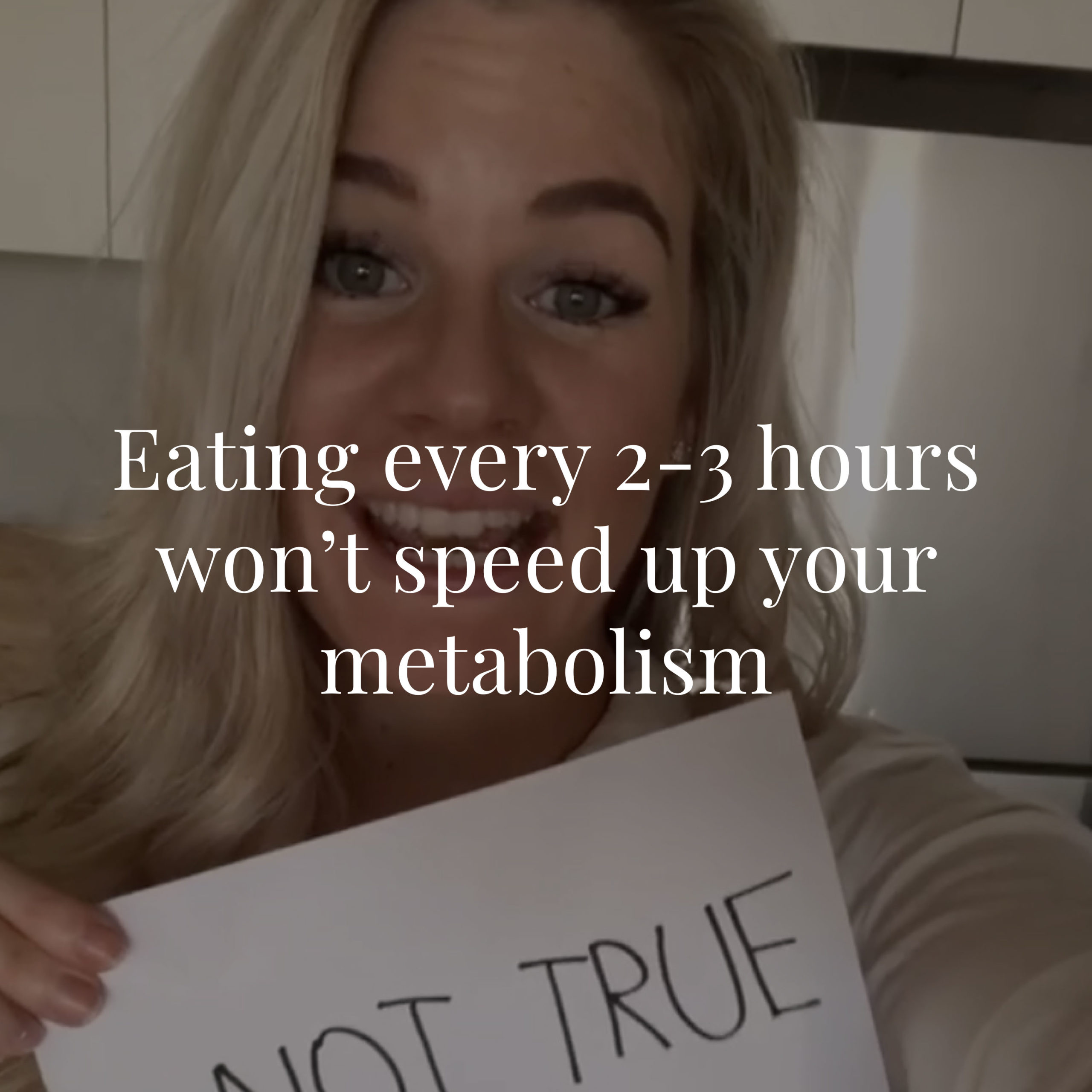 Eating every 2 - 3 hours won't speed up your metabolism