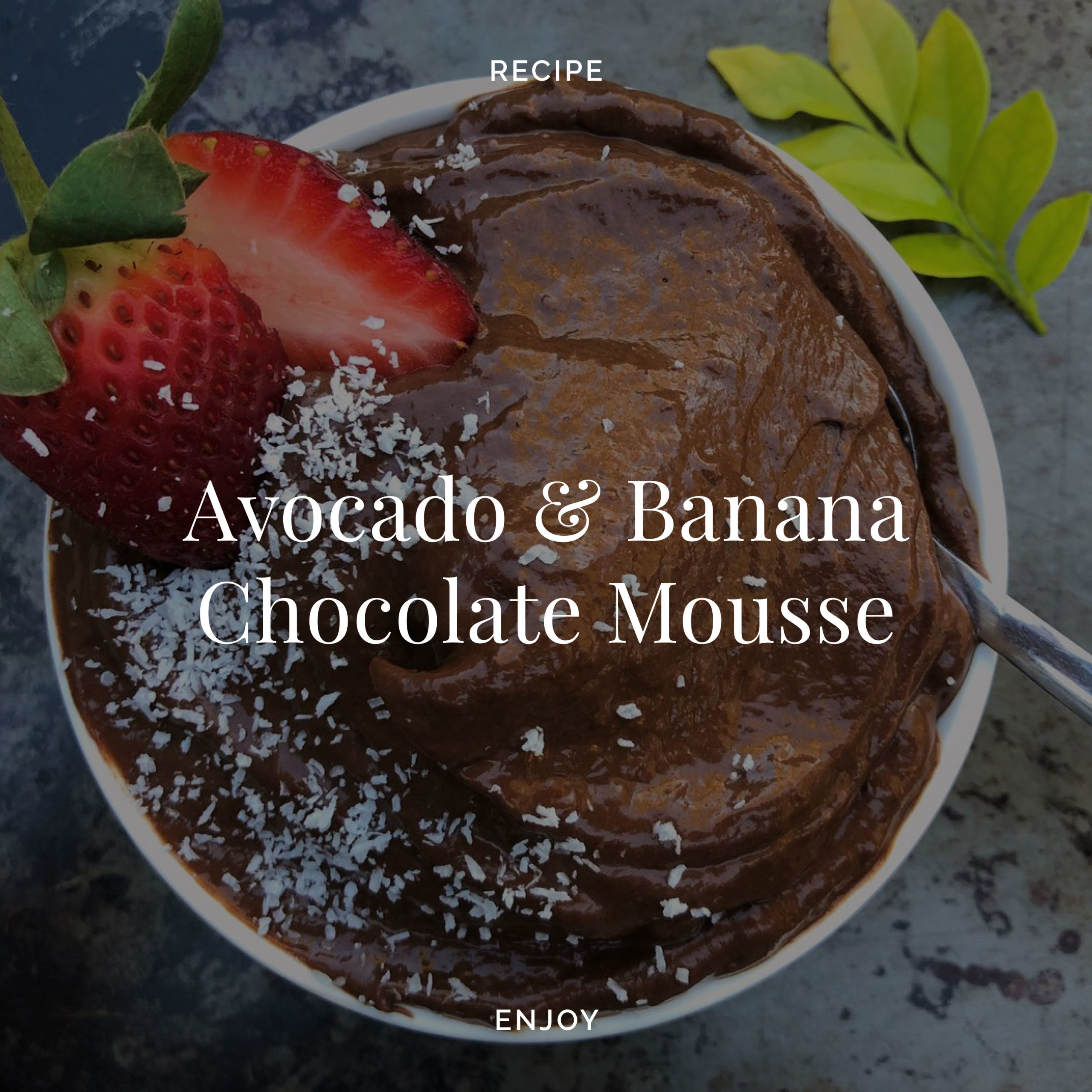 Avocado & Banana Chocolate Mousse