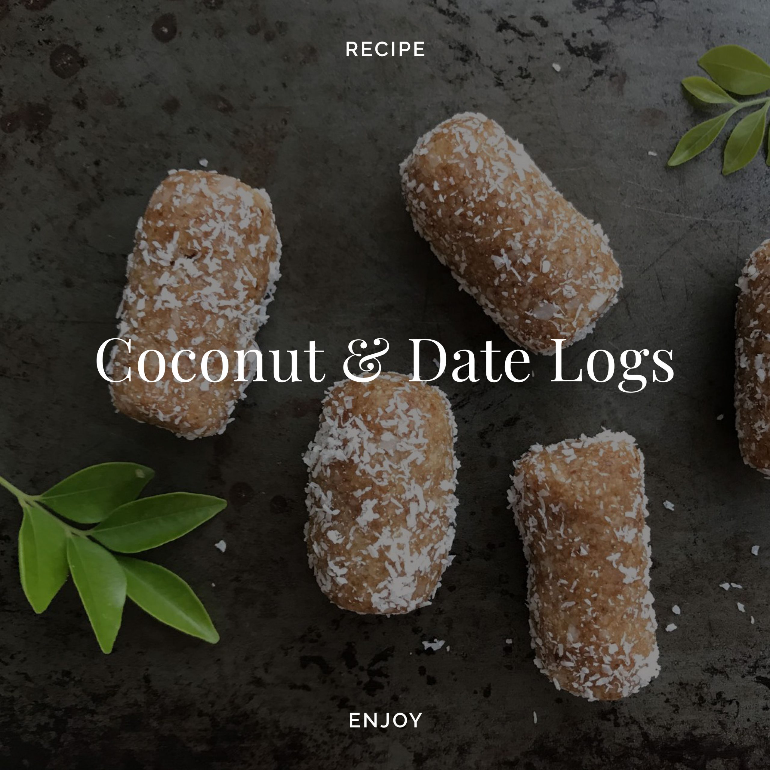 Coconut & Date Logs